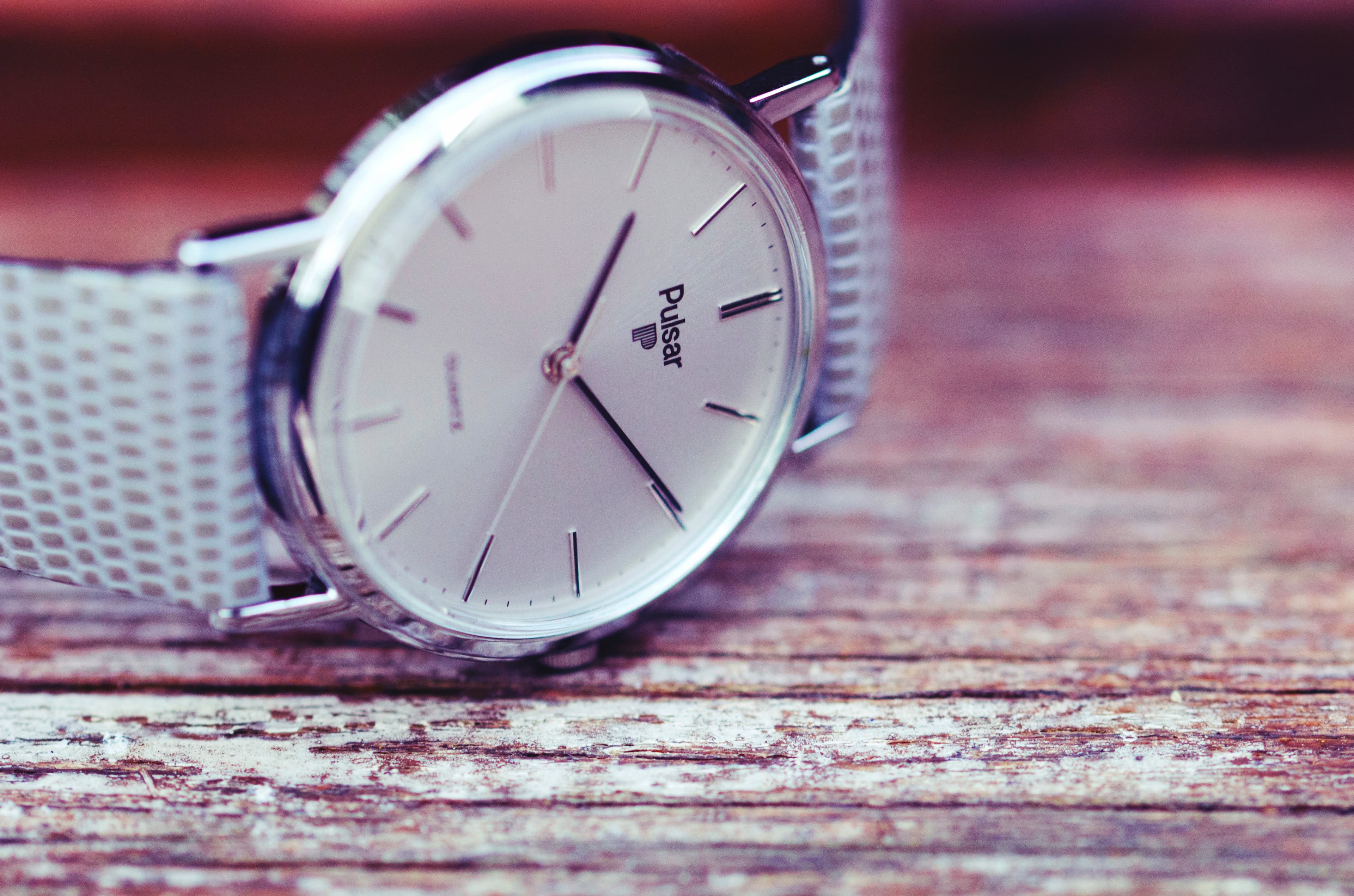 Vintage silver Pulsar watch