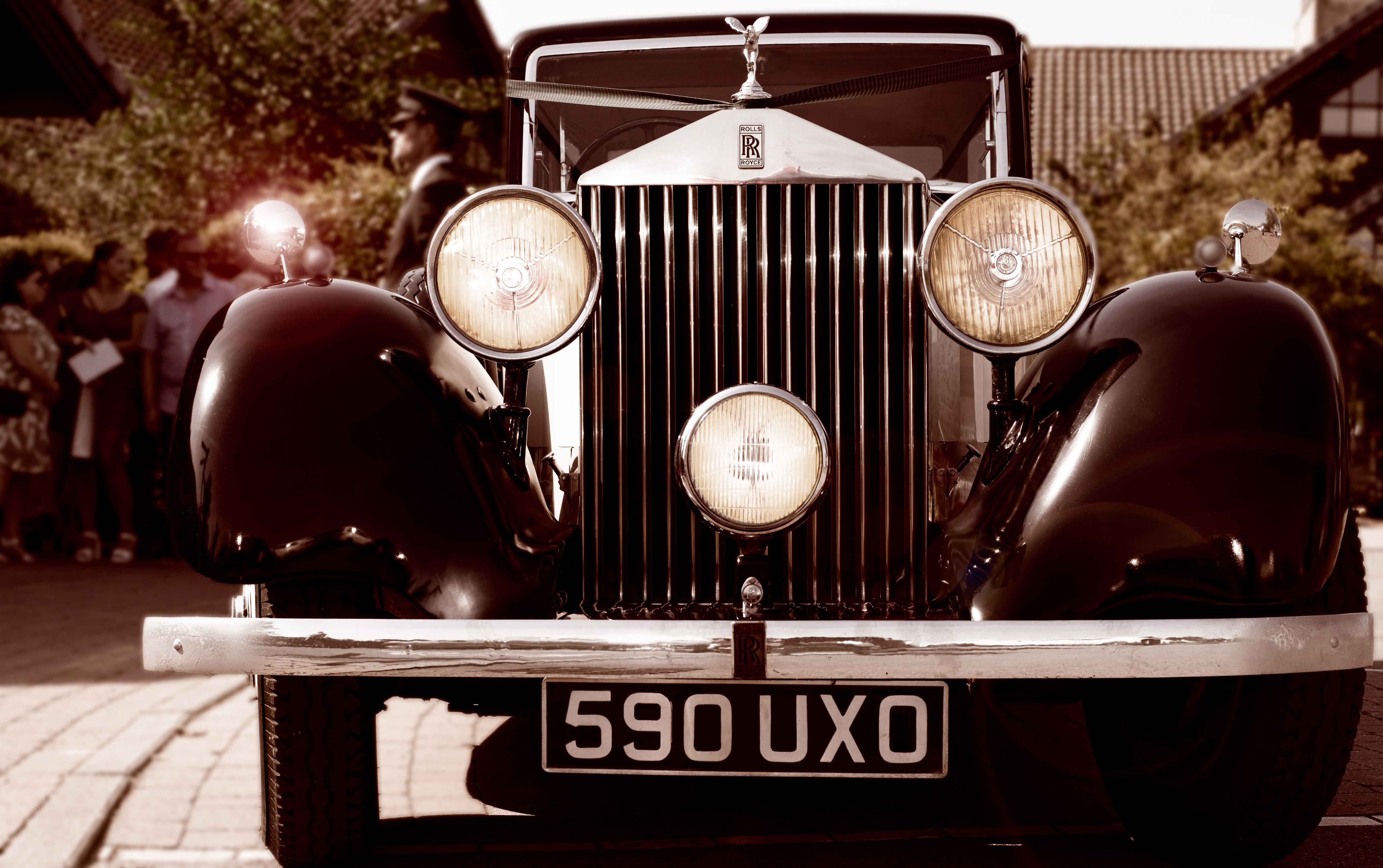 A vintage Rolls-Royce polished to perfection